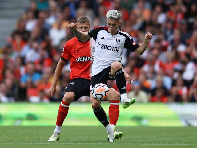 Fulham's Harry Wilson in action against Luton Town on September 16, 2023