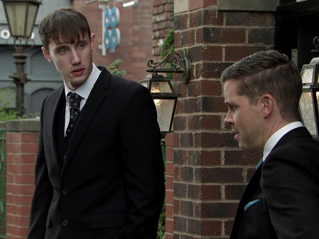 Lee and Todd on Coronation Street on September 22, 2023