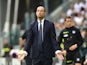 Juventus coach Massimiliano Allegri reacts on September 16, 2023