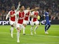 Ajax's Steven Berghuis celebrates scoring their second goal on September 21, 2023