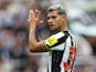 Newcastle United's Bruno Guimaraes applauds the fans after being substituted on August 12, 2023