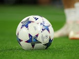 General view of the Champions League match ball before the match on September 19, 2023