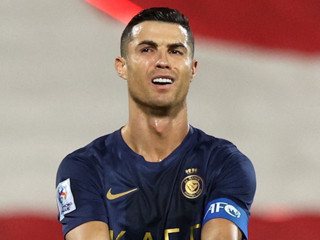 Cristiano Ronaldo, do Al Nassr, reage em 19 de setembro de 2023