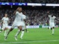 Real Madrid's Jude Bellingham celebrates scoring their first goal on September 20, 2023