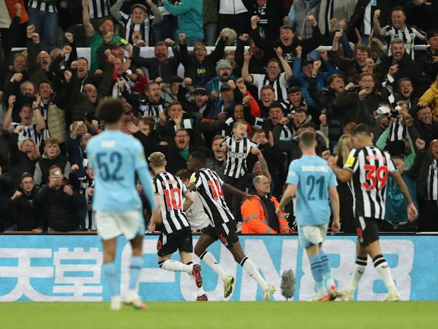 Isak winner guides Newcastle past Man City in EFL Cup 
