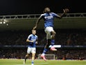 Ipswich Town's Freddie Ladapo celebrates scoring their second goal on September 26, 2023