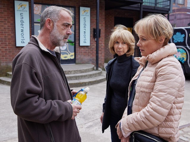 Kevin, Gail and Sally on Coronation Street on October 11, 2023