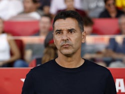 Girona coach Michel before the match on September 30, 2023
