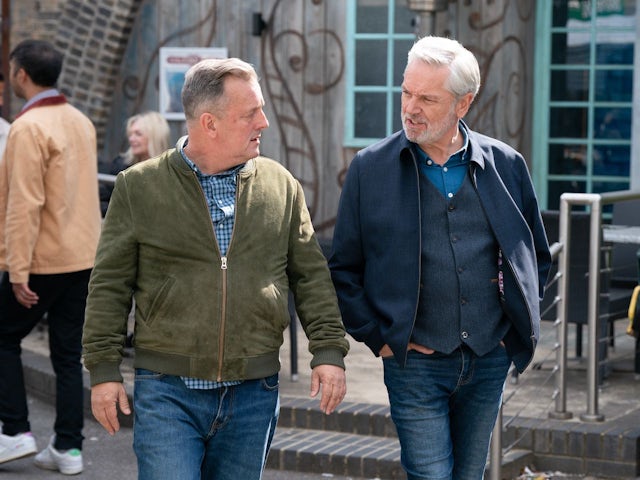 Harvey and Rocky on EastEnders on October 9, 2023