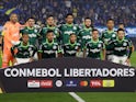 Palmeiras players pose for a team group photo before the match on September 28, 2023