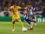 Barcelona's Lamine Yamal in action against Porto on October 4, 2023