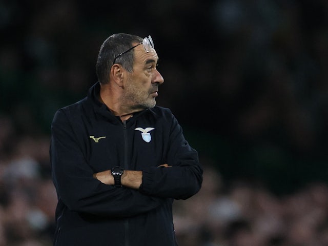 Lazio coach Maurizio Sarri on October 4, 2023