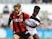 OGC Nice's Billal Brahimi in action with Fiorentina's Michael Kayode in August 2023