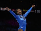 Simone Biles in action on October 6, 2023