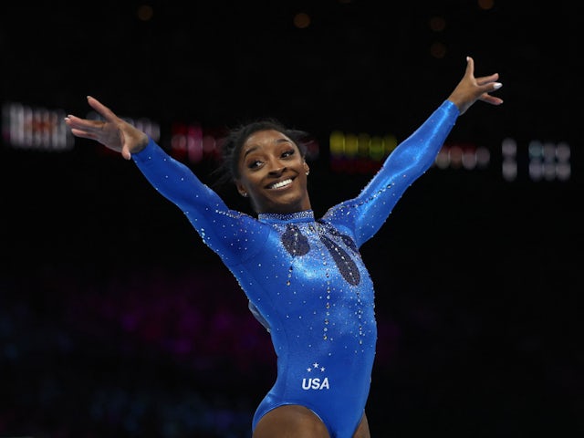 Simone Biles clinches 21st world title in women's all-around final
