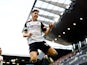 Fulham's Tom Cairney celebrates scoring their second goal on October 7, 2023