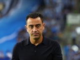 Barcelona coach Xavi before the match on October 4, 2023