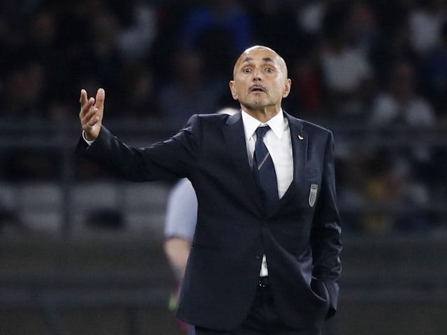 Italy coach Luciano Spalletti reacts on October 14, 2023