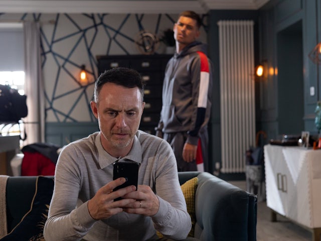 James and Ste on Hollyoaks on October 9, 2023