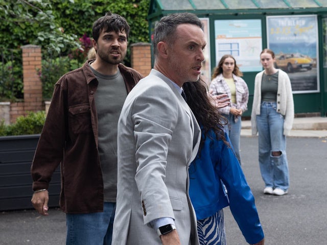 Brent and James on Hollyoaks on October 17, 2023