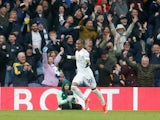 Leeds United's Crysencio Summerville celebrates scoring their fourth goal on October 28, 2023