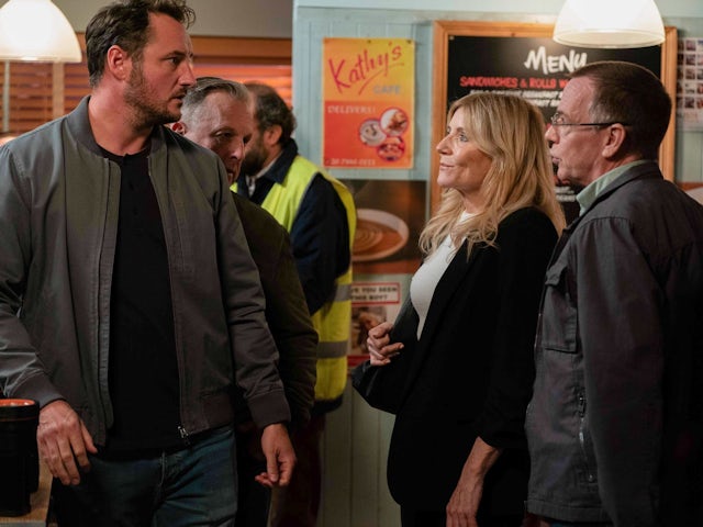 Martin, Cindy and Ian on EastEnders on November 6, 2023
