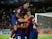 FC Barcelona's Ferran Torres celebrates scoring their first goal with teammates on October 25, 2023