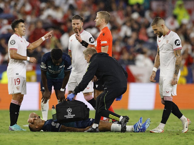 Arsenal's Gabriel Jesus 'sent for scans on hamstring injury'