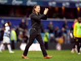 Queens Park Rangers (QPR) manager Gareth Ainsworth applauds the fans after the match on October 28, 2023