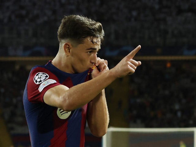 El centrocampista del Barcelona Gavi el 19 de septiembre de 2023