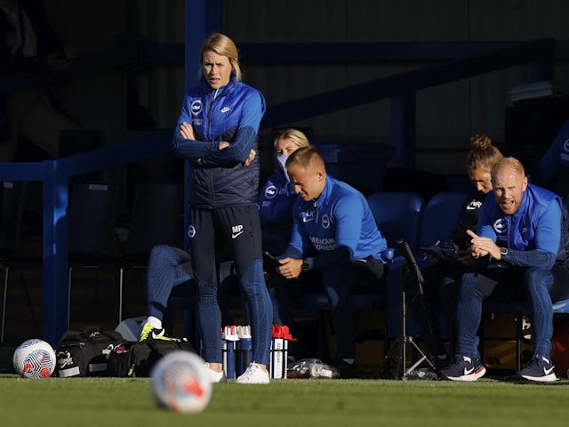 Brighton & Hove Albion Women manager Melissa Phillips on October 22, 2023