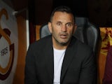 Galatasaray coach Okan Buruk before the match on October 24, 2023