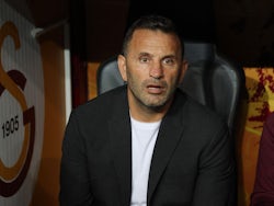 Galatasaray coach Okan Buruk before the match on October 24, 2023