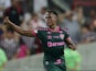 Fluminense's Jhon Arias celebrates scoring their third goal on October 19, 2023