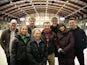 Jayne Torvill and Christopher Dean with Emmerdale cast members