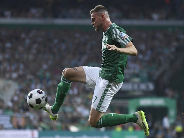 Marvin Ducksch của Werder Bremen thi đấu vào ngày 18 tháng 8 năm 2023