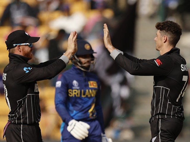 New Zealand during Cricket World Cup fixture against Sri Lanka on November 9, 2023.
