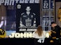 Fans are seen inside the stadium during the memorial for former Nottingham Panthers' Adam Johnson on November 4, 2023