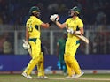 Australia celebrate victory over South Africa at Cricket World Cup on November 16, 2023.