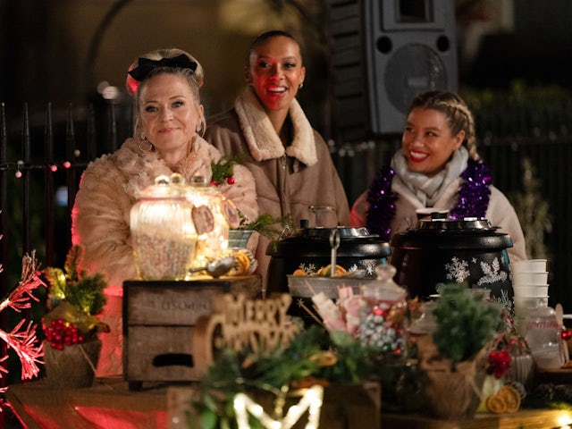Linda, Gina and Anna on EastEnders on December 4, 2023