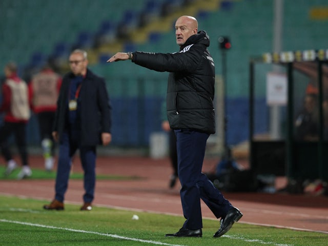 Hungary coach Marco Rossi reacts on November 16, 2023