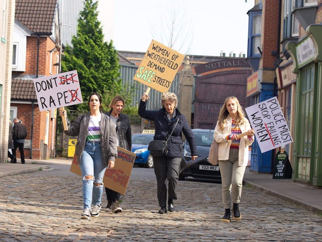 Amy, Cassie, Evelyn and Summer on Coronation Street on November 15, 2023