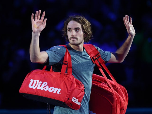 Stefanos Tsitsipas pictured at the ATP Finals on November 12, 2023