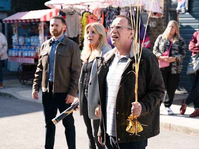 Dean, Cindy and Ian on EastEnders on November 20, 2023