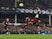 Manchester United's Alejandro Garnacho scores their first goal on November 26, 2023