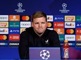 Newcastle United manager Eddie Howe during a press conference on November 27, 2023