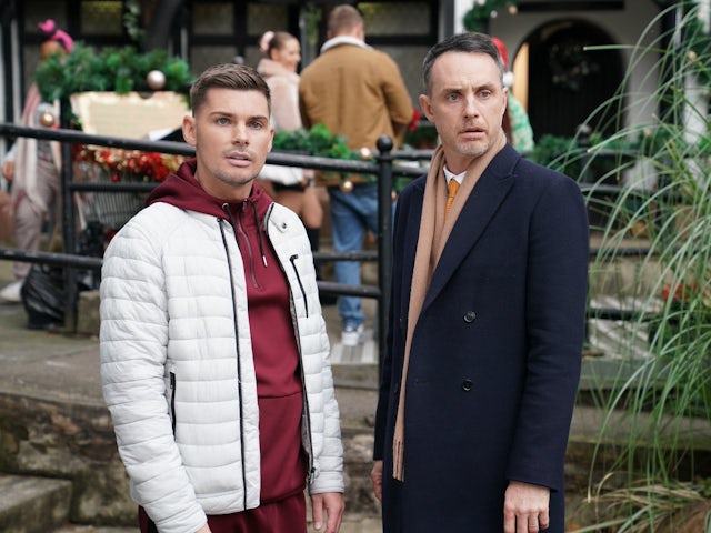 Ste and James on Hollyoaks on December 1, 2023