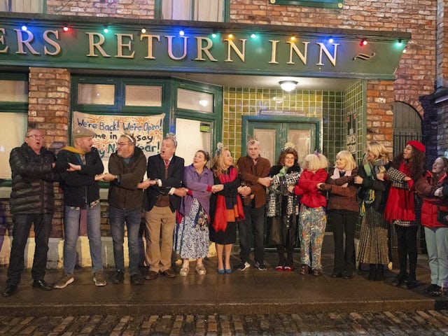 The Rovers on Coronation Street on New Year's Eve, 2023