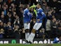 Everton's Abdoulaye Doucoure celebrates scoring against Chelsea on December 10, 2023