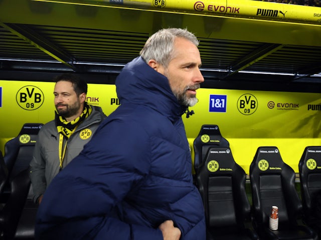 RB Leipzig coach Marco Rose before the match on December 9, 2023